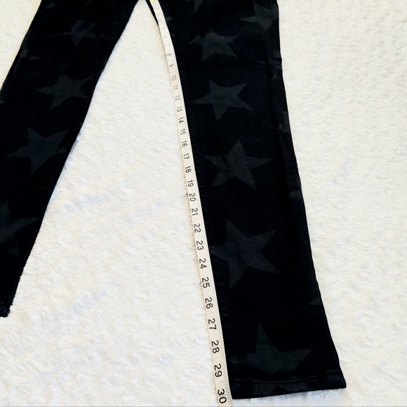 Kut From The Kloth Mia Toothpick Skinny Star Print Skinny Jeans Black - Size 6 - Picture 6 of 8